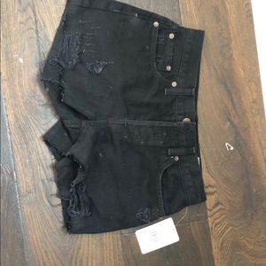 Black Free People Jean shorts